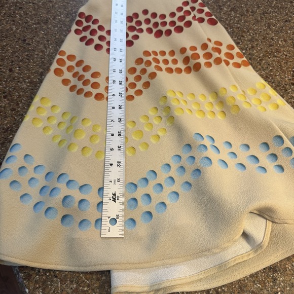 Eva Franco Dress Womens 10 Multicolor Polka Dot Fit & Flare V Neck Knee Length - Picture 11 of 11